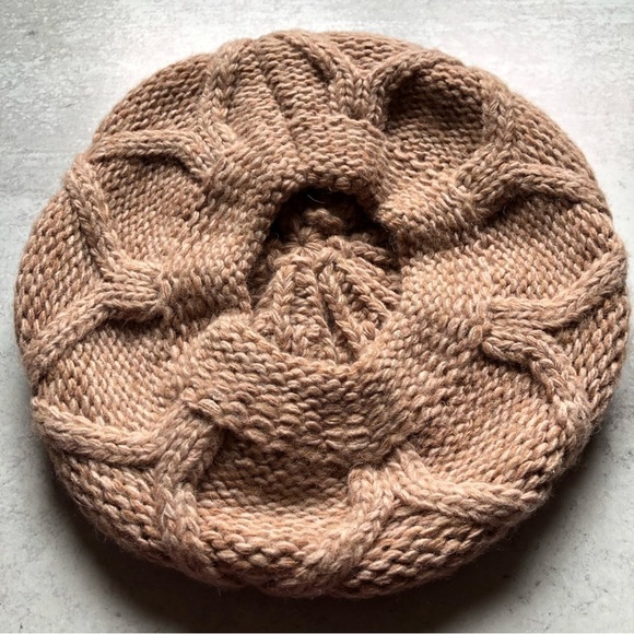 Ba-Bo Knit Beret Beanie Wool Alpaca Polyester Blend - Picture 2 of 7